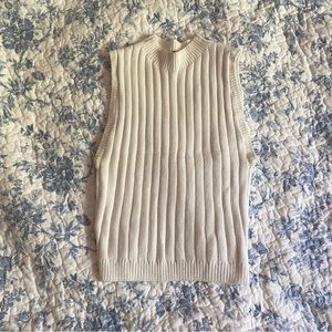 American Apparel White Knit Top